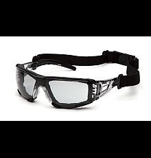 Окуляри захисні з ущільнювачем Pyramex Fyxate H2MAX Anti-Fog, світло-сірі 