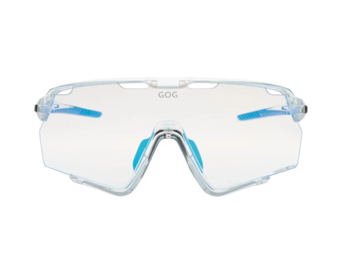 Окуляри захисні GOG Prometheus Photochromic Cat.0-3, блакитні