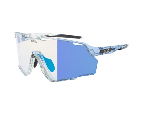 Окуляри захисні GOG Prometheus Photochromic Cat.0-3, блакитні
