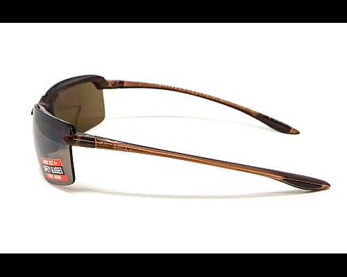 Окуляри захисні Global Vision Wheelin Crystal Brown, коричневі