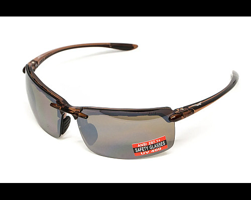 Окуляри захисні Global Vision Wheelin Crystal Brown, коричневі