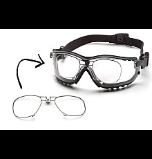 Окуляри захисні з ущільнювачем Pyramex V2G+RX Super Anti-Fog H2MAX, прозорі  з діоптрійною вставкою