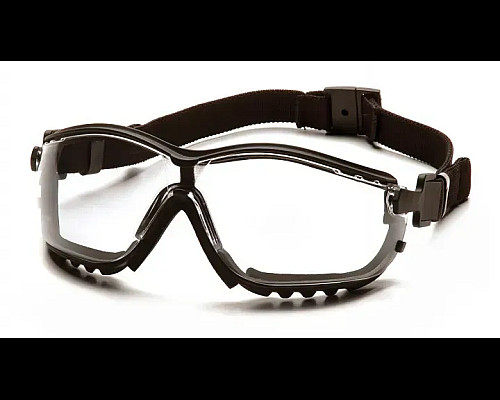 Окуляри захисні з ущільнювачем Pyramex V2G+RX Super Anti-Fog H2MAX, прозорі  з діоптрійною вставкою