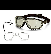 Окуляри захисні з ущільнювачем Pyramex V2G+RX Anti-Fog, світло-коричневі з діоптрійною вставкою