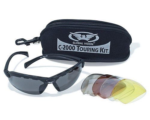 Окуляри захисні зі змінними лінзами Global Vision C-2000 Touring Kit