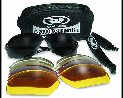 Окуляри захисні зі змінними лінзами Global Vision C-2000 Touring Kit