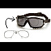 Окуляри захисні з ущільнювачем Pyramex V2G+RX (gray) Anti-Fog, сірі окуляри з діоптрійною вставкою в комплекті