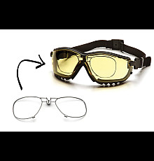 Окуляри захисні з ущільнювачем Pyramex V2G+RX Anti-Fog, жовті з діоптрійною вставкою