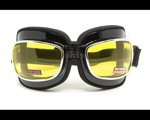Окуляри захисні з ущільнювачем Global Vision Retro Joe, жовті