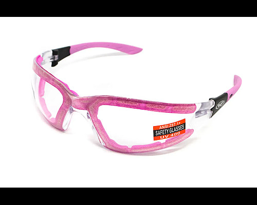 Окуляри захисні з ущільнювачем Global Vision Ruthless Purple Anti-Fog, прозорі