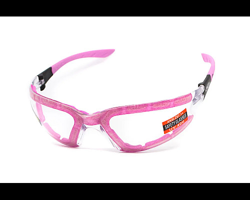 Окуляри захисні з ущільнювачем Global Vision Ruthless Purple Anti-Fog, прозорі