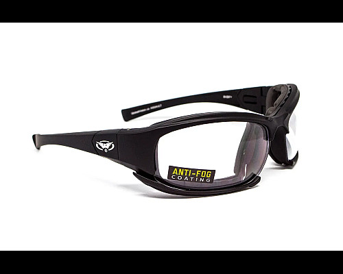 Окуляри захисні з ущільнювачем Global Vision Assault (clear) Anti-Fog, прозорі