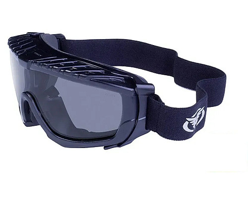 Окуляри захисні з ущільнювачем Global Vision Ballistech-1 (smoke) Anti-Fog, чорні