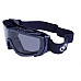 Окуляри захисні з ущільнювачем Global Vision Ballistech-1 (smoke) Anti-Fog, чорні