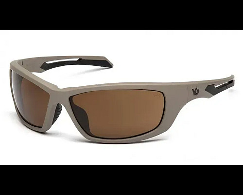 Окуляри захисні Venture Gear Tactical Howitzer Tan Anti-Fog, коричневі