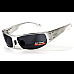 Окуляри захисні в металевій оправі Global Vision Bad-Ass-2 Silver (gray), сірі