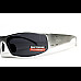 Окуляри захисні в металевій оправі Global Vision Bad-Ass-2 Silver (gray), сірі