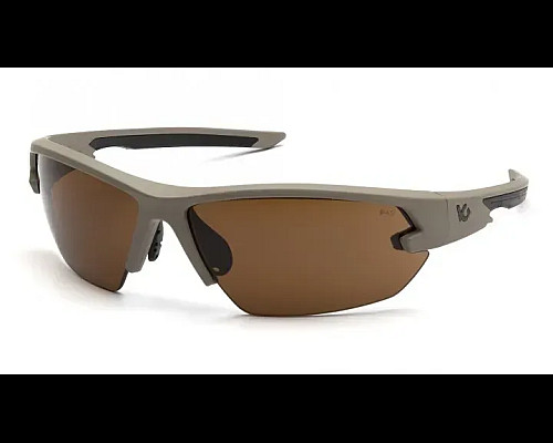 Окуляри захисні Venture Gear Tactical Semtex Tan Anti-Fog, коричневі