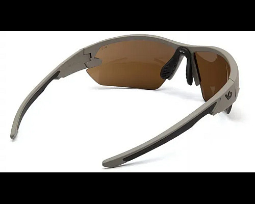Окуляри захисні Venture Gear Tactical Semtex Tan Anti-Fog, коричневі
