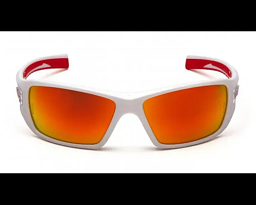 Окуляри захисні Pyramex Velar White, червоні