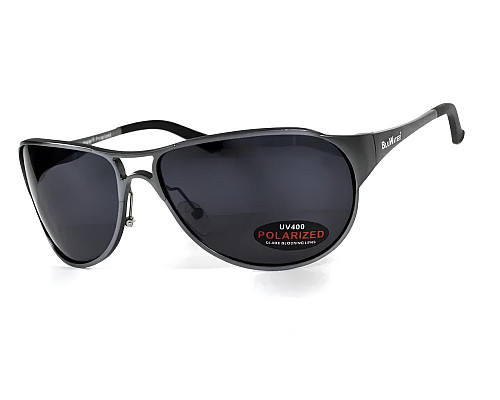 Окуляри поляризаційні BluWater Alumination-3 Gun Metal Polarized, сірі