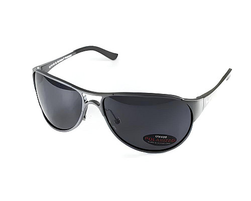 Окуляри поляризаційні BluWater Alumination-3 Gun Metal Polarized, сірі