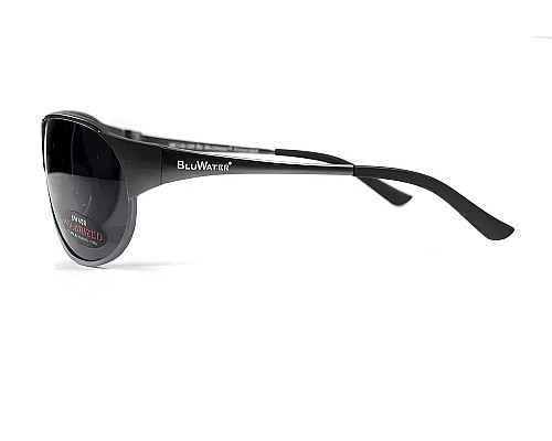 Окуляри поляризаційні BluWater Alumination-3 Gun Metal Polarized, сірі