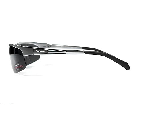 Окуляри поляризаційні BluWater Alumination-5 Silver Polarized, чорні