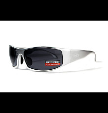Окуляри захисні Global Vision BAD-ASS-1 Silver, чорні