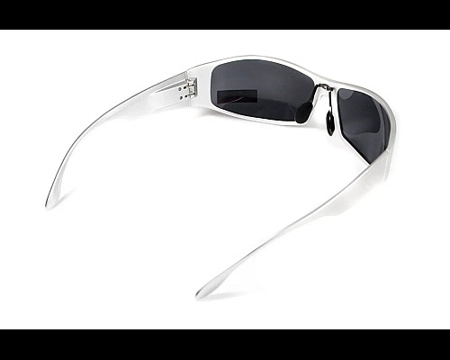 Окуляри захисні Global Vision BAD-ASS-1 Silver, чорні