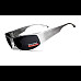 Окуляри захисні Global Vision BAD-ASS-1 Silver, чорні