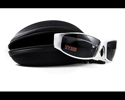 Окуляри захисні Global Vision BAD-ASS-1 Silver, чорні