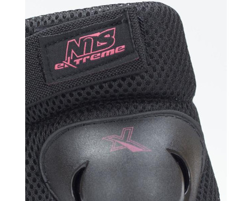 Комплект протекторів розмір M NILS EXTREME H706 чорно-рожевий Комплект протекторів розмір M NILS EXTREME H706 чорно-рожевий