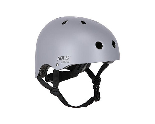 Набір шолом з протекторами розмір S NILS EXTREME MR290+H230 сірий