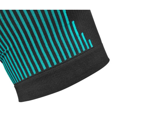Бандаж для коліна Reebok Knitted Compression Thigh Sleeve розмір M, чорно-бірюзові