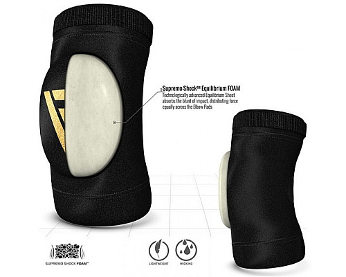 Налокітники  для волейболу RDX Soft M, чорні