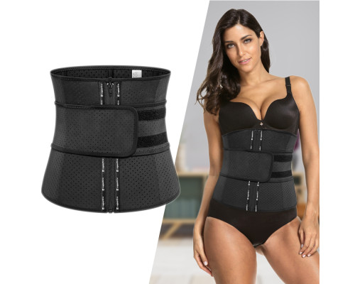 Фітнес корсет inSPORTline Corwaist - чорний, М