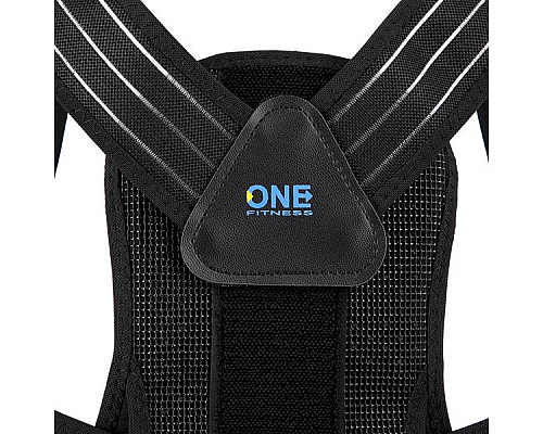 Коректор осанки для спини KP207 ONE FITNESS - чорний/розмір М Коректор осанки для спини KP207 ONE FITNESS - чорний/розмір М