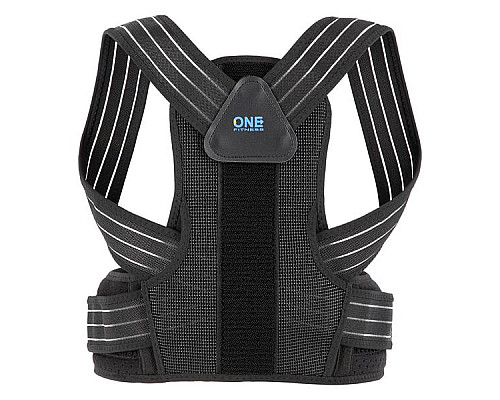 Коректор осанки для спини KP207 ONE FITNESS - чорний/розмір М Коректор осанки для спини KP207 ONE FITNESS - чорний/розмір М