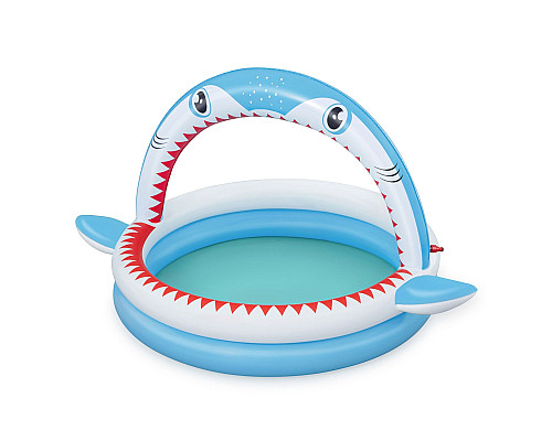 Басейн надувний дитячий Sharktastic Bestway 53157 163x127x92 см
