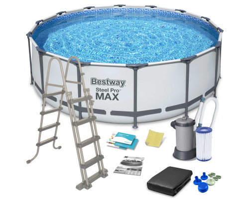 Басейн каркасний 12в1 Bestway 5612Z Steel Pro Max 488 см Басейн каркасний 12в1 Bestway 5612Z Steel Pro Max 488 см