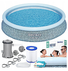 Басейн надувний 9в1 Bestway 57313NN 457 x 84 см