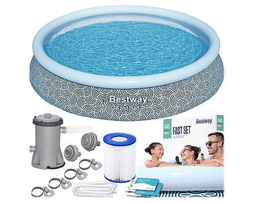 Басейн надувний 9в1 Bestway 57313NN 457 x 84 см