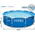 Басейн каркасний 9в1 INTEX 28202, 305 x 76 см, синій