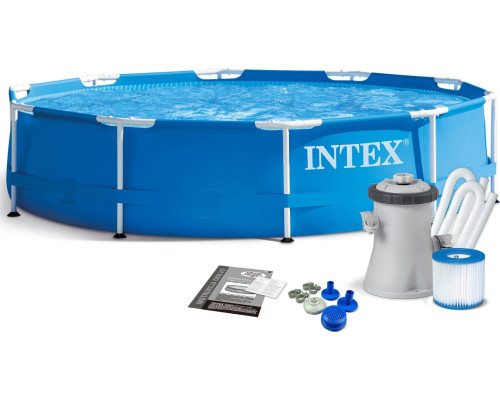 Басейн каркасний 9в1 INTEX 28202, 305 x 76 см, синій Басейн каркасний 9в1 INTEX 28202, 305 x 76 см, синій