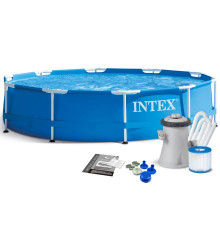Басейн каркасний 9в1 INTEX 28202, 305 x 76 см, синій