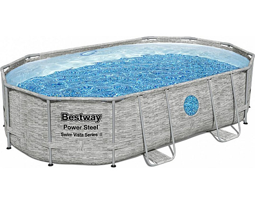 Басейн каркасний овальний Bestway 488 x 305 x 107 см Power Steel