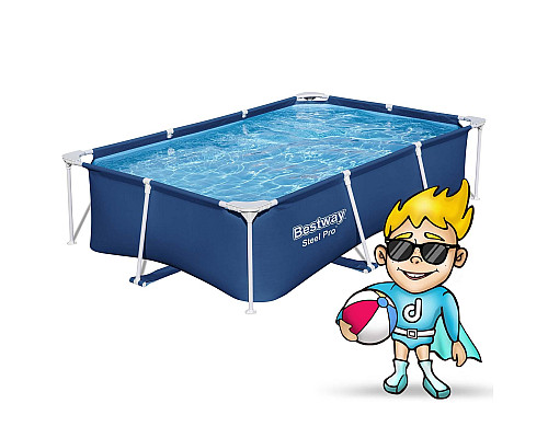 Басейн каркасний прямокутний Bestway 56403N, 259 x 170 x 61 см Басейн каркасний прямокутний Bestway 56403N, 259 x 170 x 61 см