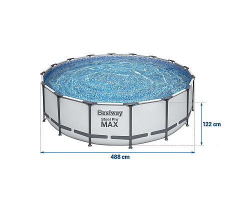 Басейн каркасний Bestway 5612Z Steel Pro Max 488 см