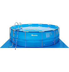 Басейн каркасний Tectake Merina 450 х 122 см, блакитний